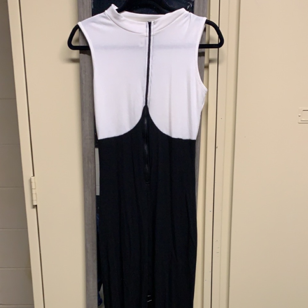 Black and white jumpsuits